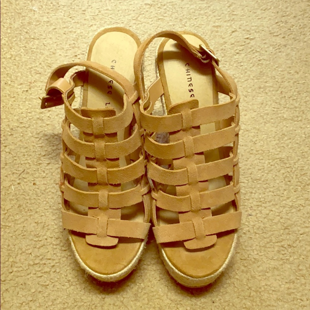 NWOB Chinese Laundry espadrille wedge sandals